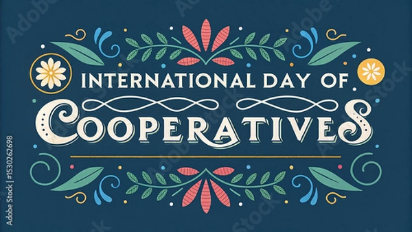 Fototapeta International Day of Cooperatives Global Unity and Sustainable Development Community, Collaboration, and Collective Impact