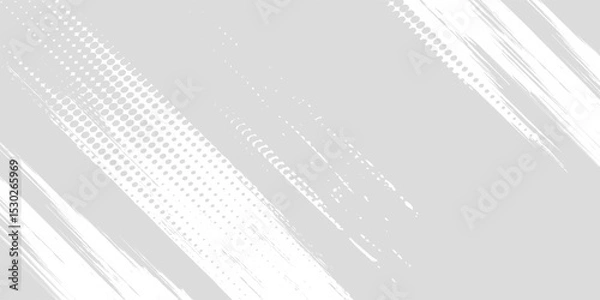 Obraz Grunge brush stroke background. White brush stroke isolated on abstract white background modern arts grunge white