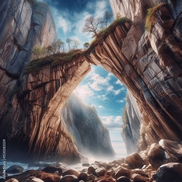 Fototapeta Gravity Defying to defy gravity