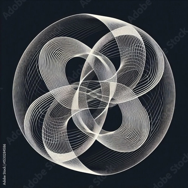 Fototapeta Intersecting a monochromatic color scheme