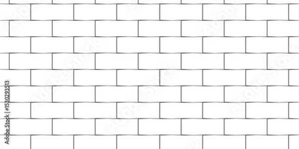 Obraz Seamless Pavement seamless mosaic stone concrete wall surface tiles. subway vector block rock white brick wall texture background.	