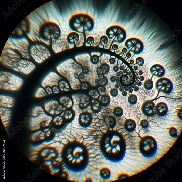 Fototapeta A shadow play of fractals