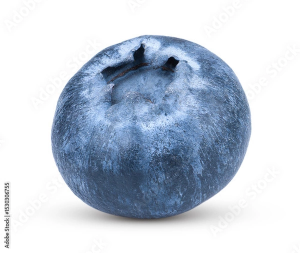 Fototapeta Fresh blueberry isolated transparent png (Image from camera)