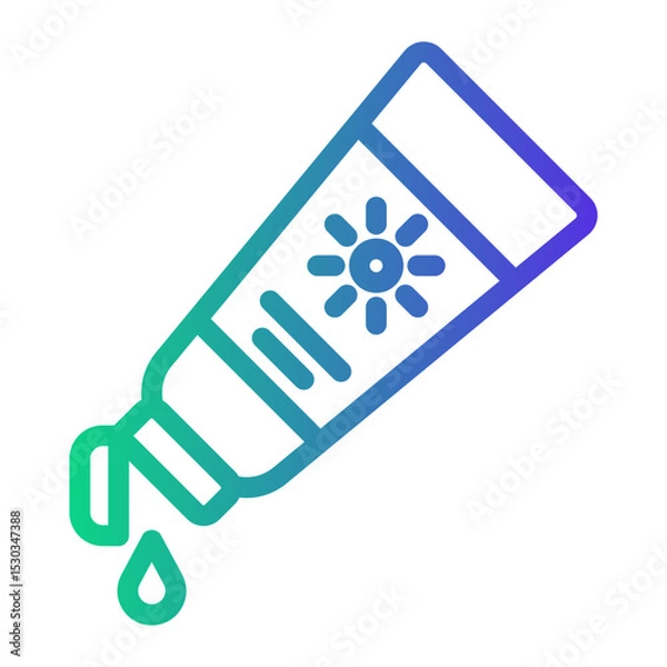 Obraz sunscreen Line Gradient Icon