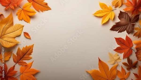 Obraz autumn leaves background