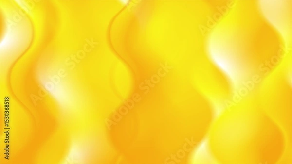 Obraz Bright yellow smooth waves abstract elegant background