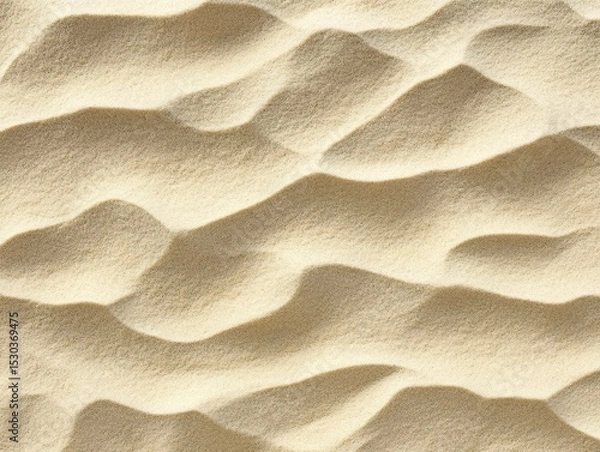 Fototapeta Textured Sand Surface with Natural Waves and Soft Undulations