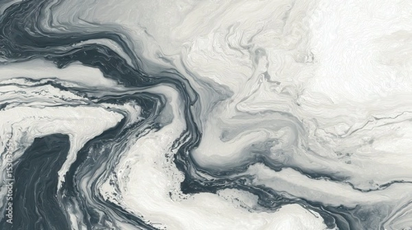 Fototapeta White marble texture, elegant gray marble natural pattern, generative ai.