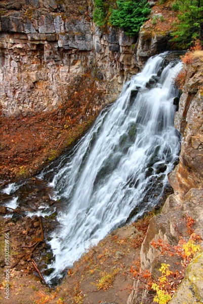 Obraz Rustic Falls of Yellowstone National Park in Wyoming