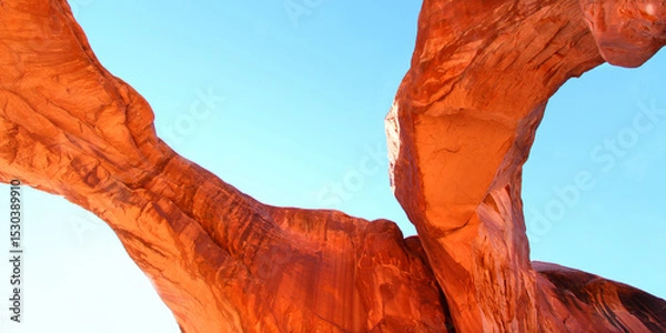 Obraz View below Double Arch of Arches National Park in Utah