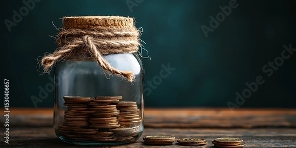 Fototapeta Old donation concept art with detailed visuals, high quality design, perfect for presentations and creative mockups, AI generated art