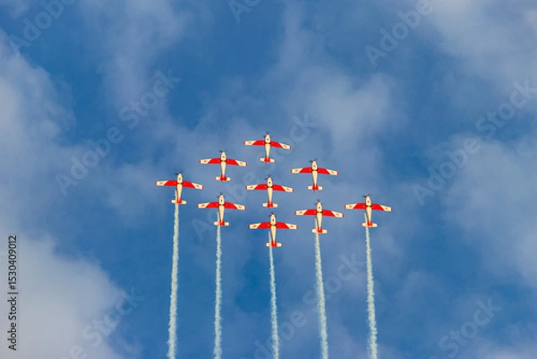 Obraz Avia show in honor of Swiss National Day on August 1st, Switzerland