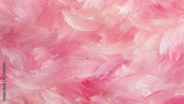 Obraz Abstract Pink Oil Paint Texture – Artistic Brush Stroke Background for Ads, Marketing, Decoration, Wallpaper, and Branding Design (High-Resolution)
