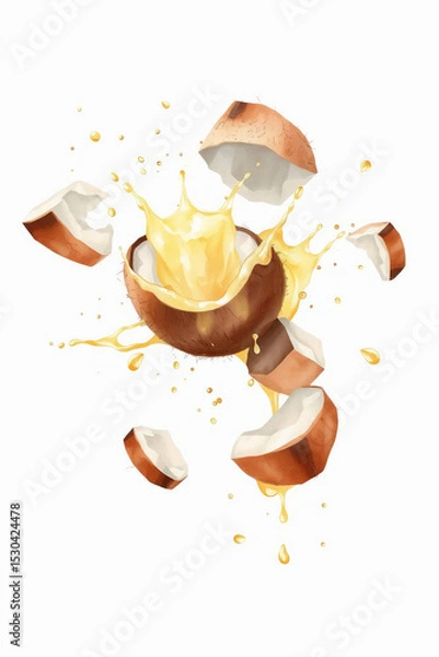 Obraz Burst of Coconut Freshness