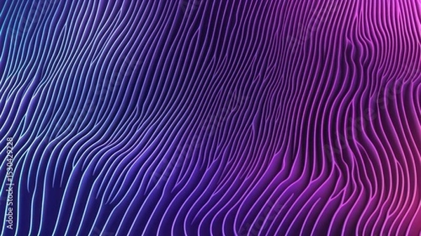 Obraz Abstract wavy lines in vibrant purple and blue gradients