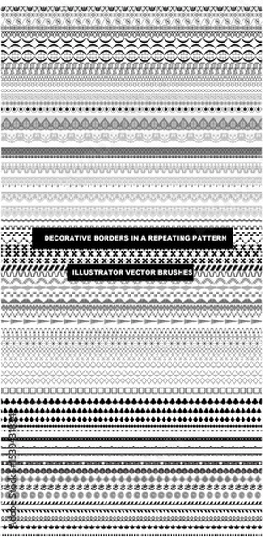 Fototapeta Ornamental Border Pattern Collection