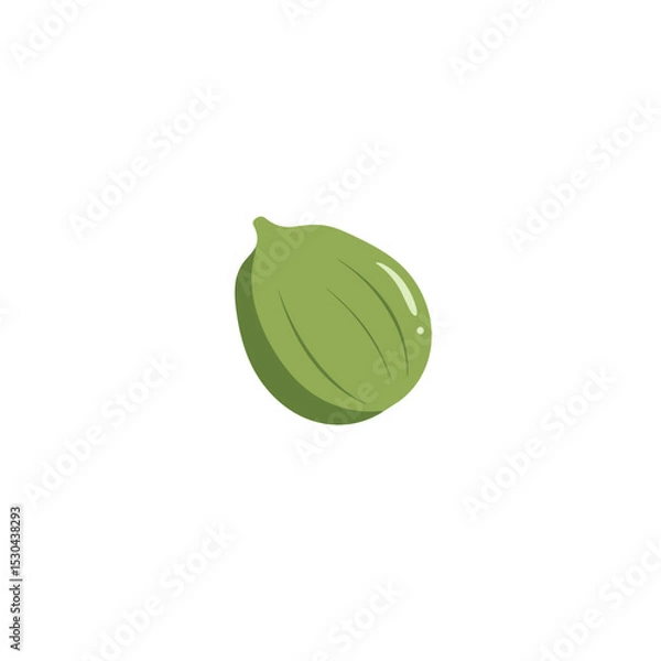 Obraz Close-up of a green pistachio nut on a textured surface, highlighting its natural color and shape