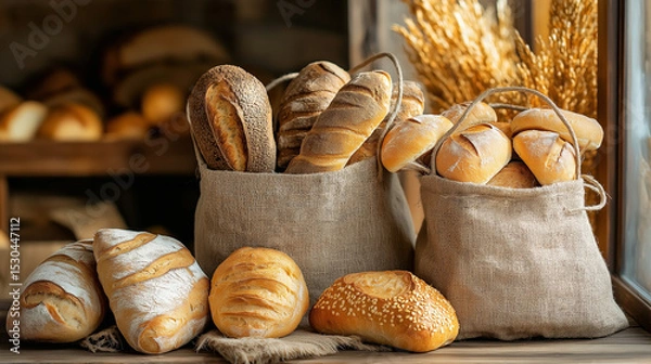 Fototapeta Bread background 2025