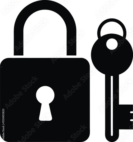 Fototapeta lock and keys