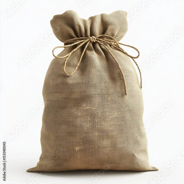 Fototapeta sack with a gift mockup
