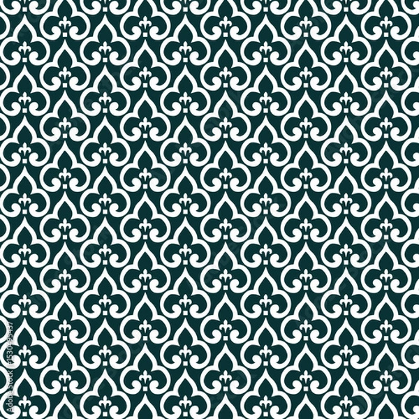 Fototapeta seamless damask pattern