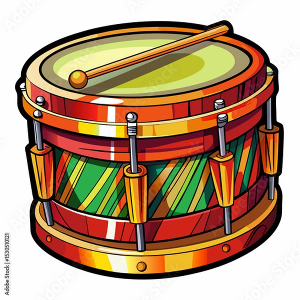 Obraz a drum with stik