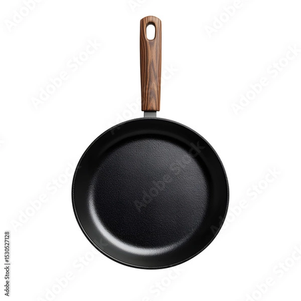 Fototapeta Frying pan kitchen utensils 3d isolated on a white background