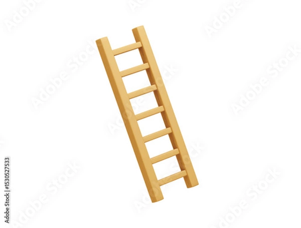 Fototapeta Ladder icon 3d rendering illustration 