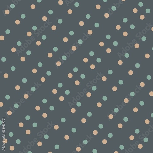 Fototapeta seamless polka dots pattern Design 