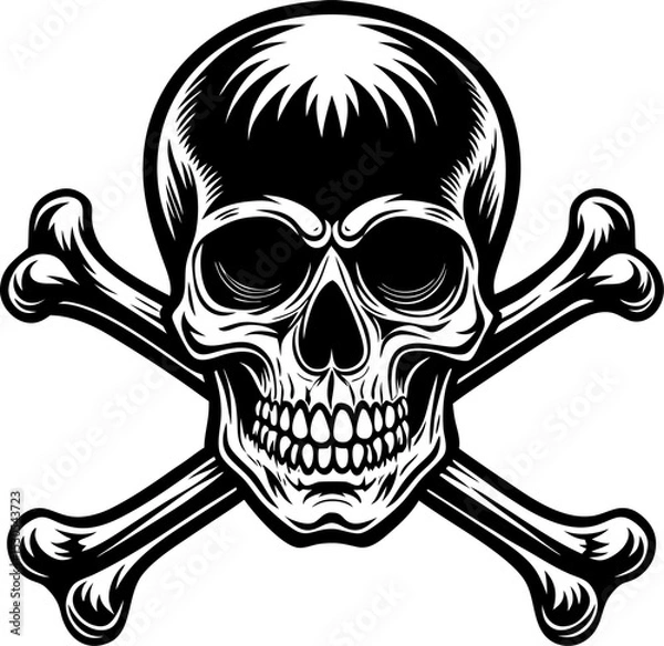 Obraz skull and crossbones,