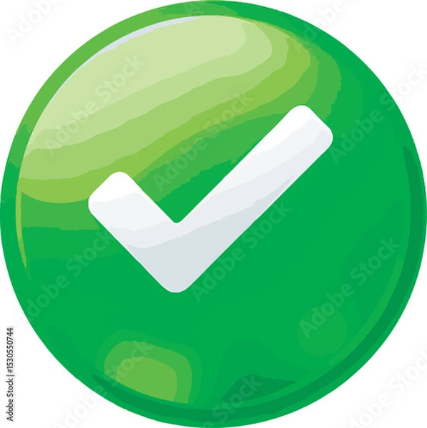 Fototapeta check mark button