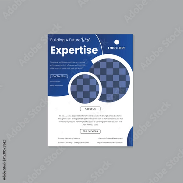 Obraz Simple and modern and Minimal Individual flyer design