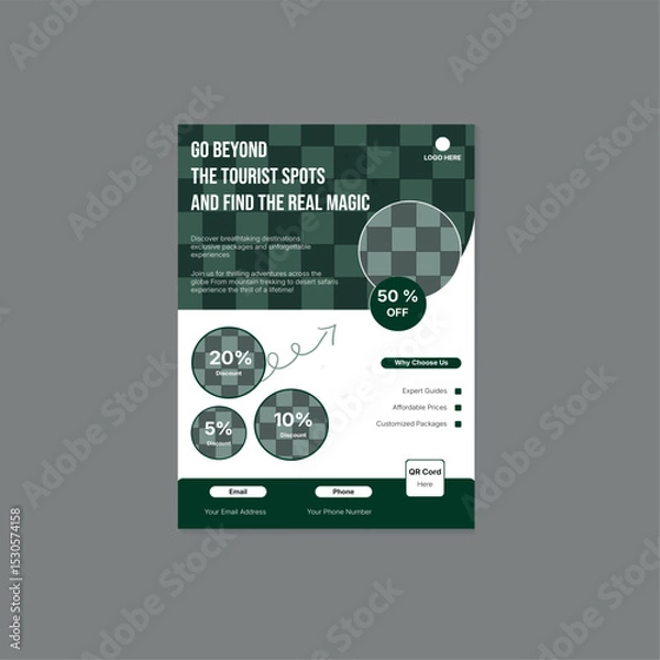 Obraz Simple and modern and Minimal Individual flyer design