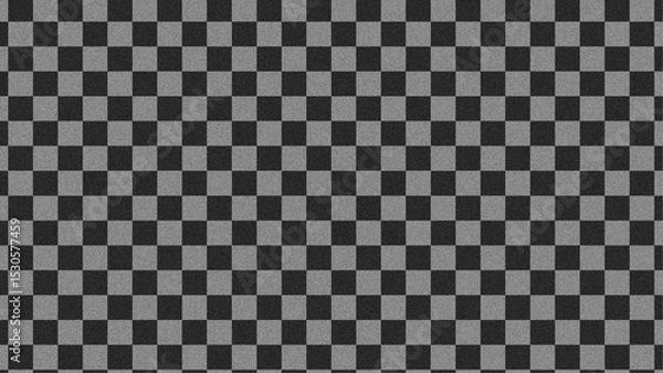 Fototapeta Gray Black Checkered Pattern with Subtle Grainy Texture for Bold and Modern Background Design