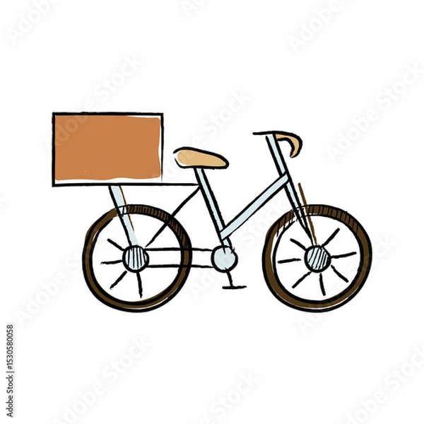 Obraz Hand Drawn Fill UMKM Small Business Micro Illustration