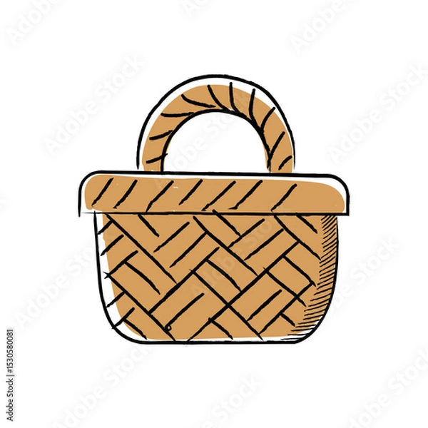 Obraz Hand Drawn Fill UMKM Small Business Micro Illustration