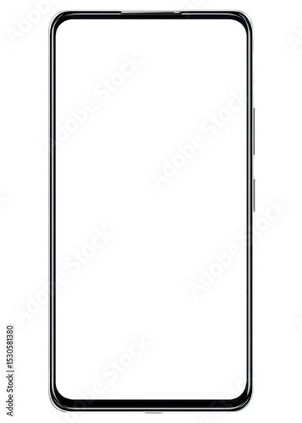 Obraz Modern smartphone with sleek design isolated on a white background for product display