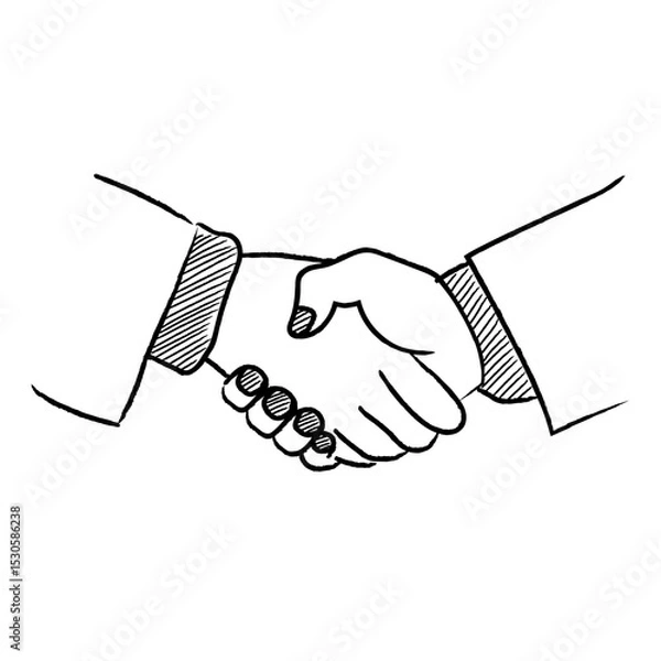 Obraz Hand Drawn Line UMKM Small Business Micro Illustration