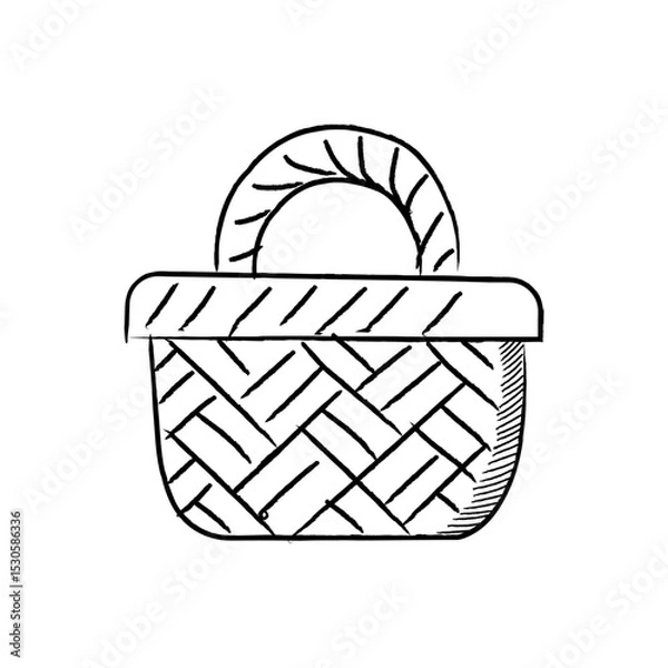 Obraz Hand Drawn Line UMKM Small Business Micro Illustration