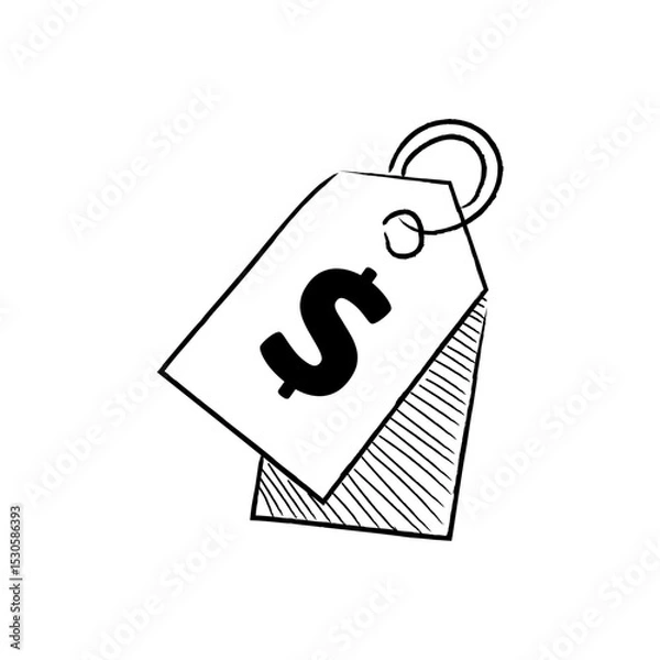 Obraz Hand Drawn Line UMKM Small Business Micro Illustration
