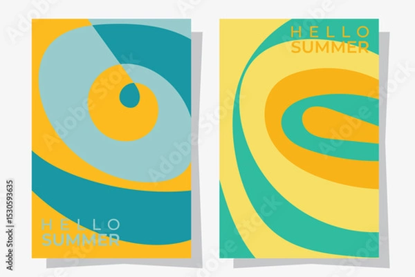 Fototapeta abstract summer backgrounds, seamless pattern