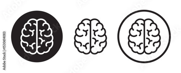 Obraz human brain icon sheet 
