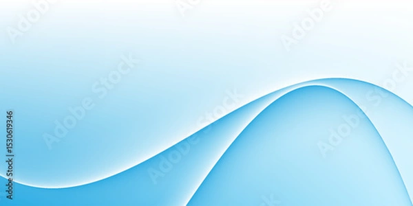 Fototapeta Abstract white wavy glowing lines on a blue background. Futuristic digital high-technology pattern. Health Care concept.