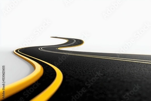 Obraz Winding road stretches into distance