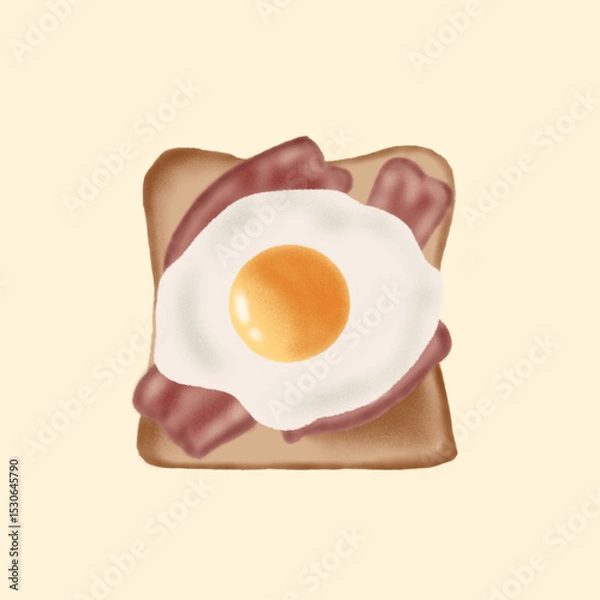 Obraz fried egg and bacon