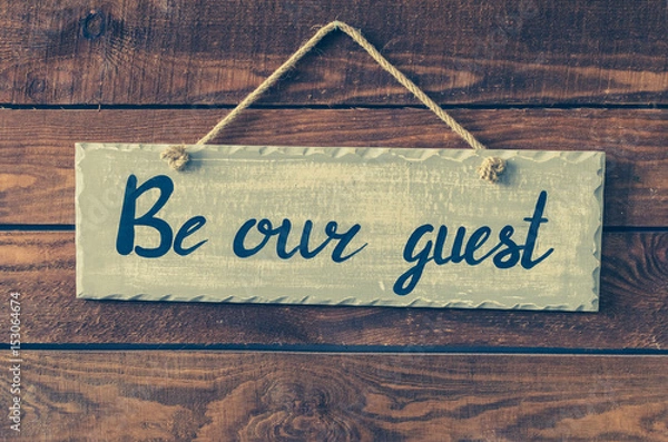 Obraz Bądź naszym gościem