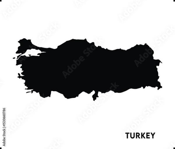 Fototapeta Turkey icon vector design, Turkey Logo design, Turkey's unique charm and natural wonders, Use it in your marketing materials, travel guides, or digital projects, Turkey icon logo design vector art