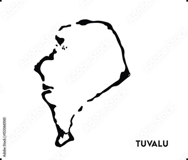 Fototapeta Tuvalu icon vector design, Tuvalu Logo design, Tuvalu's unique charm and natural wonders, Use it in your marketing materials, travel guides, or digital projects, Tuvalu icon logo design vector art