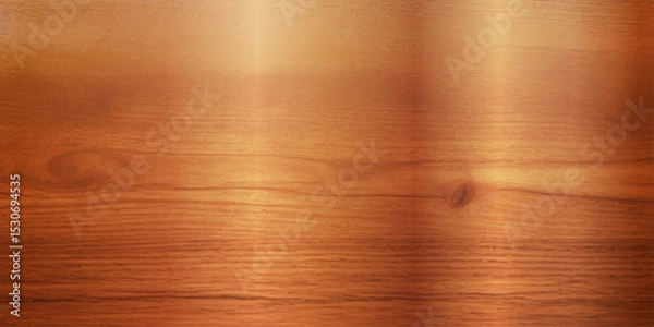 Obraz "Refined High Gloss Brown Wooden Planks with a Deep, Rich Color and Distinctive Natural Textures, Offering a Polished, Reflective Surface That Adds a Retro Touch to Any Space"
