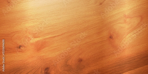 Obraz "Gleaming High Gloss Brown Wood Planks with a Rich, Deep Hue, Featuring Intricate Natural Textures and a Reflective Finish, Perfectly Capturing the Warmth and Elegance of Vintage-Inspired Wood Surface